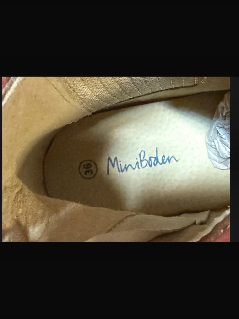 Mini Boden Metallic Bronze Chelsea Boots with Pink Elastic